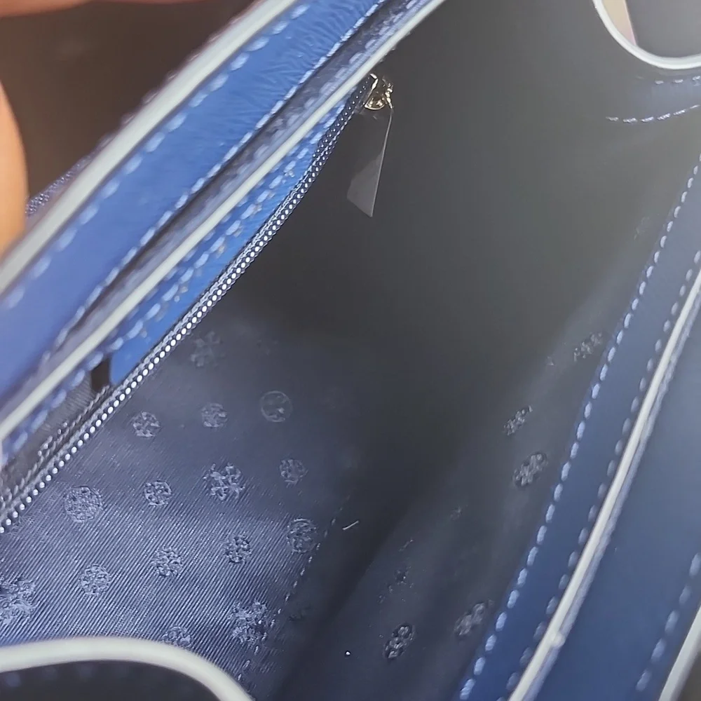 Tory Burch Blue Satchel New - Picture 7 of 8